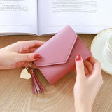 Long Wallet with Tassel Quality Leather