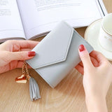 Long Wallet with Tassel Quality Leather
